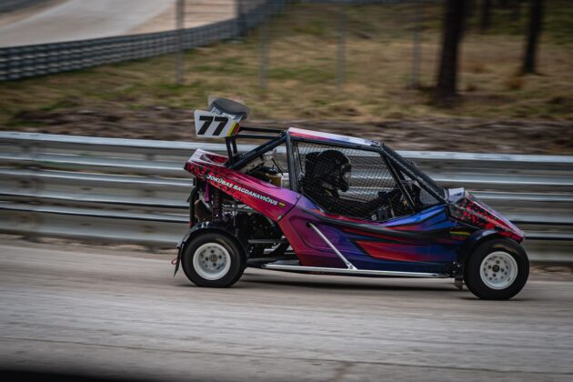 Lietuviai Baltijos &scaron;alių ralio kroso čempionate (nuotr. Rallycross.lv)