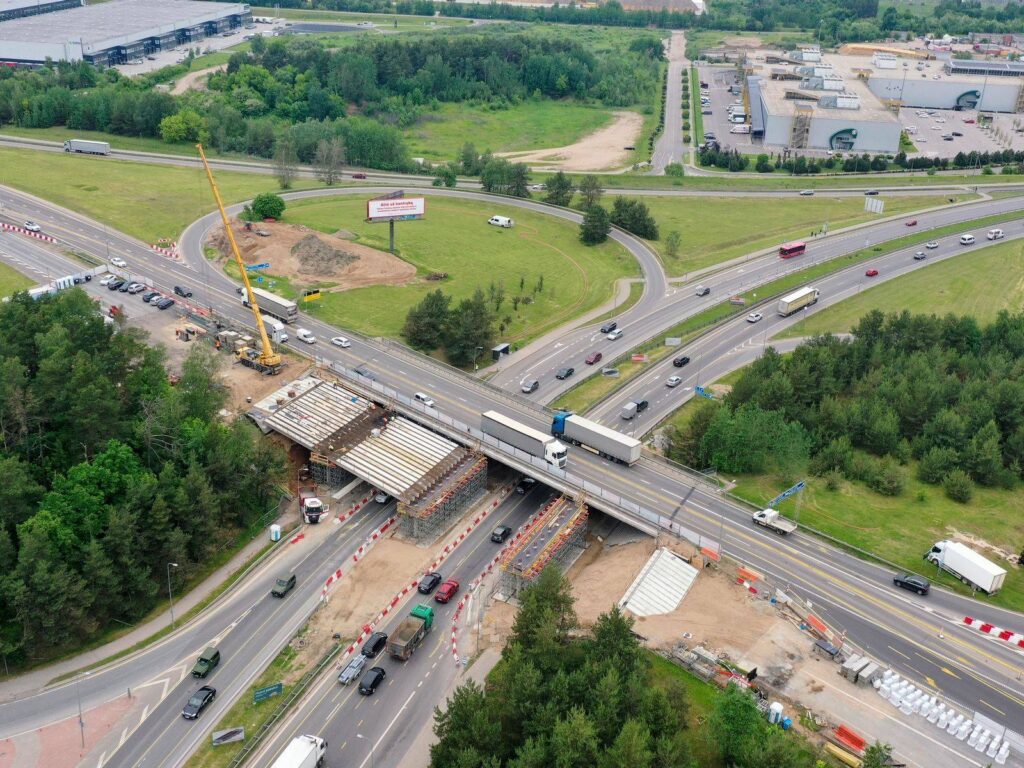 Rekonstruojamas Gariūnų viadukas (nuotr. Via Lietuva)