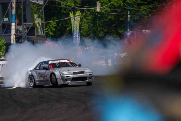 Akimirka i&scaron; &bdquo;Drift Kings&ldquo; varžybų (nuotr. organizatorių)