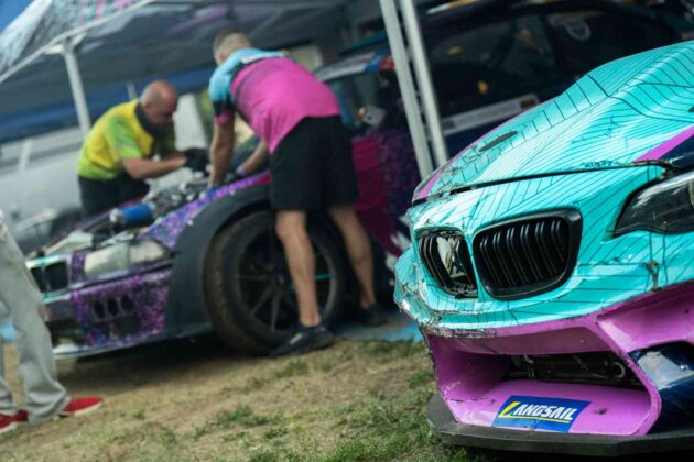 Akimirka i&scaron; &bdquo;Drift Kings&ldquo; varžybų (nuotr. organizatorių)
