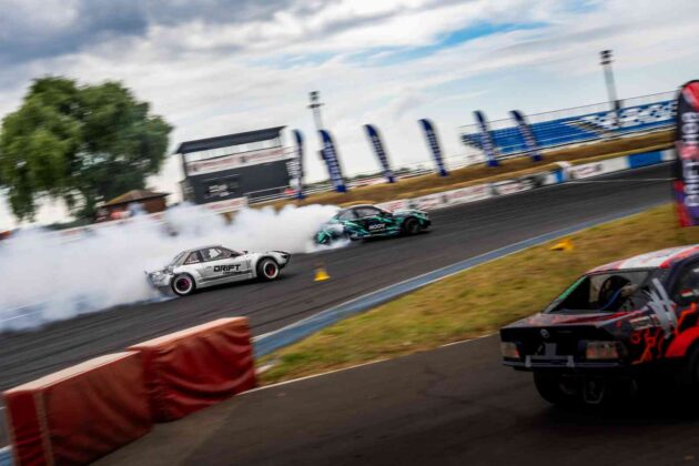 Akimirka i&scaron; &bdquo;Drift Kings&ldquo; varžybų (nuotr. organizatorių)