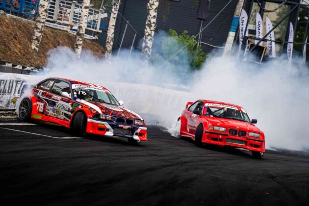 Akimirka i&scaron; &bdquo;Drift Kings&ldquo; varžybų (nuotr. organizatorių)