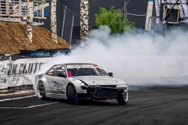 Akimirka i&scaron; &bdquo;Drift Kings&ldquo; varžybų (nuotr. organizatorių)