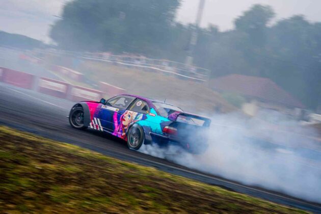 Akimirka i&scaron; &bdquo;Drift Kings&ldquo; varžybų (nuotr. organizatorių)