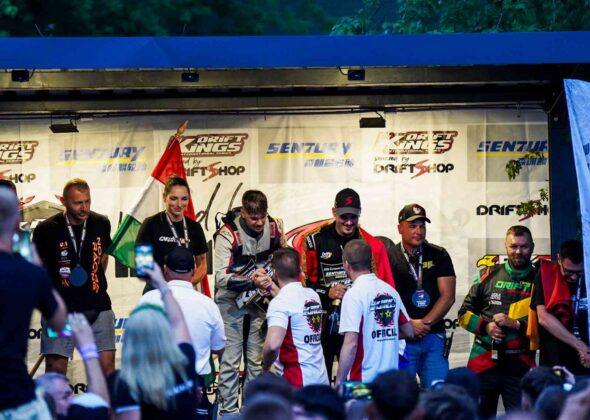 Akimirka i&scaron; &bdquo;Drift Kings&ldquo; varžybų (nuotr. organizatorių)