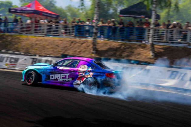 Akimirka i&scaron; &bdquo;Drift Kings&ldquo; varžybų (nuotr. organizatorių)
