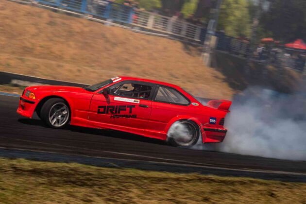 Akimirka i&scaron; &bdquo;Drift Kings&ldquo; varžybų (nuotr. organizatorių)