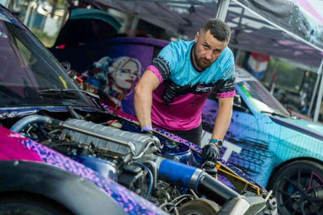 Akimirka i&scaron; &bdquo;Drift Kings&ldquo; varžybų (nuotr. organizatorių)
