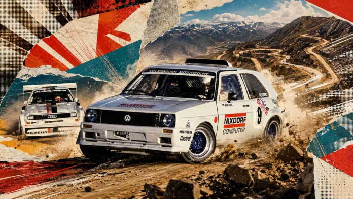 Du varikliai, vienas „Golf“ ir beveik laimėtas Pikes Peak keisčiausia „Volkswagen“ kova su „Audi“ (nuotr. DI)